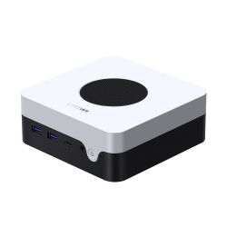  Chuwi LarkBox X, White/Black, N100 (4x3.4 GHz, 6 ), 12Gb LPDDR5 4800 MHz, 512Gb SSD, 1xM.2 2280, UHD Graphics, WiFi 6, Bluetooth 5.2, 2xGLan, 1xType-C / 2xUSB 3.2 / 2xUSB 3.0, HDMI/DP, Windows 11 Pro,  VESA   (CWI556)