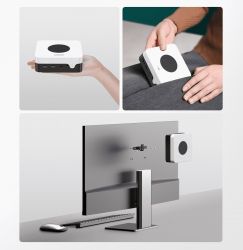 Неттоп Chuwi LarkBox X, White/Black, N100 (4x3.4 GHz, 6 Вт), 12Gb LPDDR5 4800 MHz, 512Gb SSD, 1xM.2 2280, UHD Graphics, WiFi 6, Bluetooth 5.2, 2xGLan, 1xType-C / 2xUSB 3.2 / 2xUSB 3.0, HDMI/DP, Windows 11 Pro, кріплення VESA у комплекті (CWI556) - Картинка 2