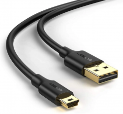 Кабель USB 2.0 AM - miniUSB (5P), 2 м, Black, Ugreen US132, 2A (30472) - Картинка 5