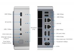 Неттоп Beelink GTi13 Ultra, Silver, Core i9-13900HK (14x2.6-5.4 GHz), 32Gb DDR5 5200 MHz SO-DIMM (2/2), 1Tb SSD NVMe Gen4, Iris Xe Graphics, WiFi 6, Bluetooth 5.2, 2x2.5GLan, 2xType-C / 5xUSB 3.2, HDMI/DP, Windows 11 Pro (BLGTI1313900HK321TBSL) - Картинка 7