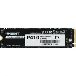 ������������ ����������� SSD 1Tb, Patriot P410, PCI-E 4.0 x4, M.2 2280, 3D TLC, 5000/4500 ��/� (P410P1TBM28H)
