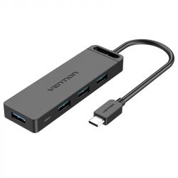 ��� USB Vention 5-in-1, Black, Type-C 3.0 - 4xUSB 3.0, ������ 50 �� (TGKBD)