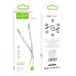 Кабель AUX звуковий, 3.5 мм (M) - 3.5 мм (M), 1 м, Silver, Hoco UPA19 - Картинка 3