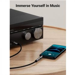  , 6.35  (F) - 3.5  (M), Black, Ugreen AV168 (60711) -  6