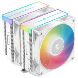 ����� ��� ���������� Deepcool AG620 ARGB V2, White, ��������/����, 2x120 �� ARGB, ��� Intel 1851/1700/1200/115x, AMD AM5/AM4, ������ 161 �� (R-AG620-WHAMMN-GJD)