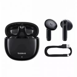   Baseus Bowie E13, Black, Bluetooth 5.3,  (ENC),  12 , , 2x40 mAh / 400 mAh, Type-C -  4
