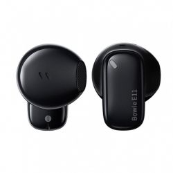 �������� ������������ Baseus Bowie E11, Black, Bluetooth 5.3, �������� (ENC), �������� 12 ��, ����, 2x40 mAh / 400 mAh, Type-C - �������� 2