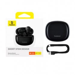 �������� ������������ Baseus Bowie E11, Black, Bluetooth 5.3, �������� (ENC), �������� 12 ��, ����, 2x40 mAh / 400 mAh, Type-C - �������� 4