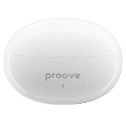 Наушники беспроводные Proove MoshPit, White, Bluetooth 5.3 (TWS), микрофон, динамики 13 мм, аккумулятор 2x35 mAh / 250 mAh (кейс), Type-C (TWMP00010002) - Картинка 4