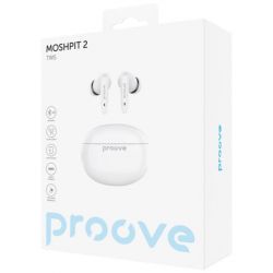 �������� ������������ Proove MoshPit 2, White, Bluetooth 5.2 (TWS), ��������, �������� 10 ��, ����������� 2x32 mAh / 300 mAh (����), Type-C, IPX4 (TWMP20010002) - �������� 4