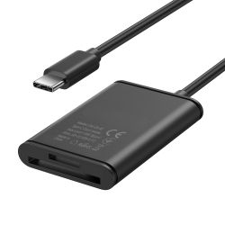 �������� ��������� USB ColorWay "3-in-1", Black, Type-C 3.1 - microSD / SD / USB 3.0 (CW-CR-02) - �������� 2