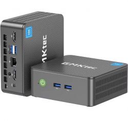  GMKtec NucBox G3 Plus, Titanium Grey, N150 (4x3.6 GHz), 16Gb DDR4 3200 MHz SO-DIMM, 512Gb SSD NVMe, Graphics, WiFi 6, Bluetooth 5.2, 2.5GLan, 4xUSB 3.2, 2xHDMI, Windows 11 Pro,  VESA  