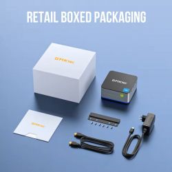 Неттоп GMKtec NucBox G2, Black/Grey, N100 (4x3.4 GHz, 6 Вт), 12Gb LPDDR5 4800 MHz, 512Gb SSD NVMe, Graphics, WiFi 6, Bluetooth 5.2, 2xGLan, Type-C / 3xUSB 3.2, 2xHDMI/DP, Windows 11 Pro, кріплення VESA у комплекті - Картинка 6