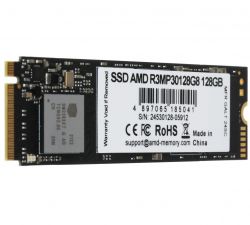 SSD  AMD R3 128Gb PCI-E 3.0 x4 M.2 2280 3D TLC (R3MP30128G8) -  2