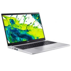 Ноутбук 15" Acer Aspire Lite AL15-33P-38GK, Pure Silver, 15.6" (1920x1080, IPS, 60Hz), Intel Core 3 N355 (8x1.9-3.9 GHz), 16Gb DDR5, 512Gb NVMe, Intel UHD, WiFi 6, BT 5.1, Web, 1xType-C/1xUSB 3.2/1xUSB2.0, HDMI, 53 Wh, DOS (NX.DDPEX.001) - Картинка 2