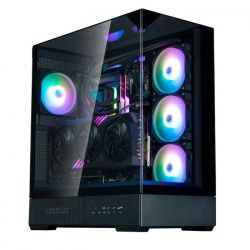 ������ Zalman P40 Prism Plus, Black, Mid Tower, ��� ��, ��� ATX / Micro ATX / Mini ITX, 1xType-C / 2xUSB 3.0, ����. CPU - 165 �� / VGA - 420 ��, 4x120 �� ARGB, �������, ������� � �������� ������ �� ����������� ������ - �������� 6
