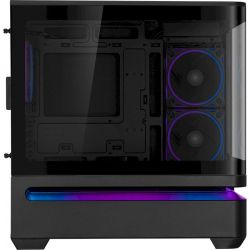 ������ Asus Prime AP202 ARGB Tempered Glass Black, ��� ��, Mini Tower, ��� Micro-ATX / Mini-ITX, 2xUSB 3.2 / 1xType-C, ����. ����� - 175 �� / ����. ���������� - 420 ��, 3x120 mm ARGB, ������� ������ �� ����������� ������ - �������� 5