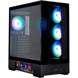 ������ Zalman P40 DS, Black, Mid Tower, ��� ��, ��� ATX / Micro ATX / Mini ITX, 1xType-C / 2xUSB 3.0, ����. CPU - 165 �� / VGA - 420 ��, 4x120 �� ARGB, ���� �� ������� ����� �� ������������� ����, LCD ����� (CPU / GPU / Time)