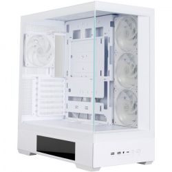 ������ Zalman P40 DS, White, Mid Tower, ��� ��, ��� ATX / Micro ATX / Mini ITX, 1xType-C / 2xUSB 3.0, ����. CPU - 165 �� / VGA - 420 ��, 4x120 �� ARGB, ������� � �������� ������ �� ����������� ������, LCD ����� (CPU / GPU / Time) - �������� 2