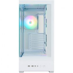 ������ Zalman P40 DS, White, Mid Tower, ��� ��, ��� ATX / Micro ATX / Mini ITX, 1xType-C / 2xUSB 3.0, ����. CPU - 165 �� / VGA - 420 ��, 4x120 �� ARGB, ������� � �������� ������ �� ����������� ������, LCD ����� (CPU / GPU / Time) - �������� 3