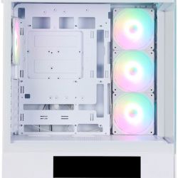 ������ Zalman P40 DS, White, Mid Tower, ��� ��, ��� ATX / Micro ATX / Mini ITX, 1xType-C / 2xUSB 3.0, ����. CPU - 165 �� / VGA - 420 ��, 4x120 �� ARGB, ������� � �������� ������ �� ����������� ������, LCD ����� (CPU / GPU / Time) - �������� 5
