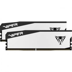 ������ 32Gb x 2 (64Gb Kit) DDR5, 6400 MHz, Patriot Viper Elite 5, White, 32-40-40-84, 1.4V, � ���������� (VEB564G6432KW)