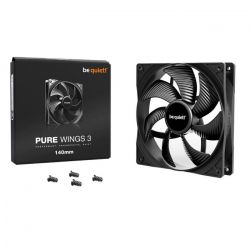 ���������� 140 ��, be quiet! Pure Wings 3, Black, 140�140�25 ��, 1200 ��/���, 21.9 ��, 3-pin, ��������� ���������� � �������� �������� (BL107) - �������� 4