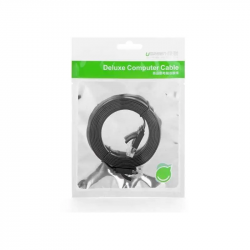 Патч-корд 1 м, U/UTP, Black, Ugreen NW102, литий, RJ45, Cat.6, Cu, PVC, плоский (50173) - Картинка 4