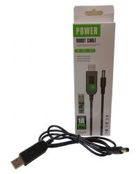   USB 5V - DC 12V (5.5x2.1 ), Black, 1 , CHiNa