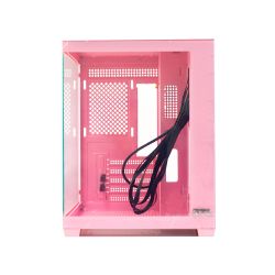 Корпус GTL Gaming "Infinity", Pink, без БП, Mid Tower, Micro ATX / Mini ITX, 1xUSB 3.0 / 2xUSB 2.0, макс. CPU - 160 мм / VGA - 320 мм, боковая и передняя панель из закаленного стекла (GTLN275-1P) - Картинка 2
