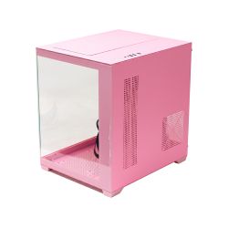 Корпус GTL Gaming "Infinity", Pink, без БП, Mid Tower, Micro ATX / Mini ITX, 1xUSB 3.0 / 2xUSB 2.0, макс. CPU - 160 мм / VGA - 320 мм, боковая и передняя панель из закаленного стекла (GTLN275-1P) - Картинка 4