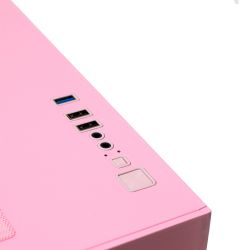 Корпус GTL Gaming "Infinity", Pink, без БП, Mid Tower, Micro ATX / Mini ITX, 1xUSB 3.0 / 2xUSB 2.0, макс. CPU - 160 мм / VGA - 320 мм, боковая и передняя панель из закаленного стекла (GTLN275-1P) - Картинка 5