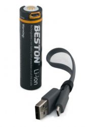  18650 USB, 3500 mAh, Beston 70M-35, 1 , 3.7V (AAB1851) -  1