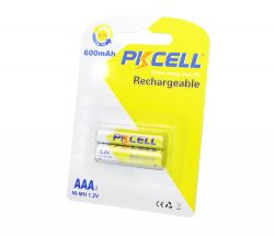  AAA, 600 mAh, PKCELL, 2 , 1.2V, Rechargeable, Blister (545343)