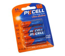  AA (LR6), , PKCELL, 4 , 1.5V, Blister (LR6-4B)