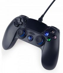 ������� Gembird JPD-PS4U-01, Black, USB, ��� PlayStation 4/PC, ������� �������, ���������� ��� ���������, LED ����������� ������, 3 �