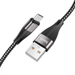  USB - micro USB 1  Hoco Blessing Black, 2.4A (X57)