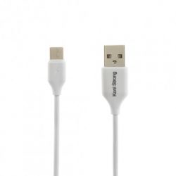 Кабель USB <-> microUSB, Koni Strong, White, 1 м (KS-59m)