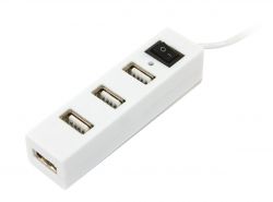 Концентратор USB 2.0, 4 ports, White, 480 Mbps (YT-HUB4-W)