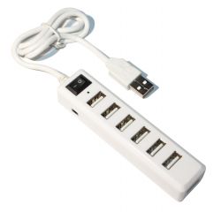  USB 2.0, 7 ports,  USB 2.0, 7 por, 480 Mbps,  - (YT-H7S-W) -  1
