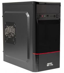 Корпус GTL 1605+ Black, 400W, 120mm, Micro ATX / Mini ITX, 2 x 3.5 mm, USB2.0 x 2, ODD x 1, SSD x 2, 0.4 mm, 350x315x165, 3.3 kg