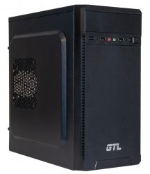 Корпус GTL 1617+ Black, 400W, 120mm, Micro ATX / Mini ITX, 2 x 3.5 mm, USB2.0 x 2, ODD x 1, SSD x 2, 0.4 mm, 350x315x165, 3.3 kg