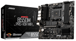   MSI B550M PRO-VDH WIFI (s-AM4, AMD B550, DDR4) -  1