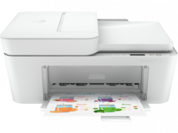 МФУ струйное цветное HP DeskJet Plus 4120 (3XV14B), White, WiFi, 4800x1200 dpi, до 20/16 стр/мин, ЖК-дисплей с пиктограммами, USB (картриджи HP 305)