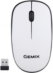  Gemix GM195 White, Optical, Wireless, 1200 dpi (GM195WH)