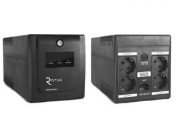  Ritar RTP1000 (600W) Proxima-L, LED, AVR, 5st, 4xSCHUKO socket, 2x12V7Ah, plastik Case. Q2