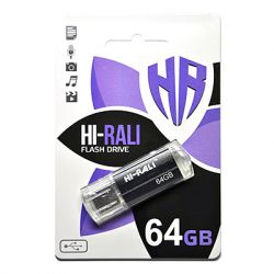 USB Flash Drive 64Gb Hi-Rali Corsair series Black, HI-64GBCORBK -  1