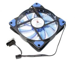 ���������� 120 mm Cooling Baby 12025BBL 120x120x25��, BB, 22��, 12V, 1000 ��/��, LED blue, ����������, 3-pin+4-pin(Molex)