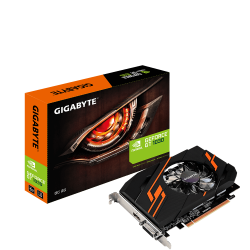  GeForce GT1030 OC, Gigabyte, 2Gb DDR5, 64-bit, DVI/HDMI, 1544/6008MHz (GV-N1030OC-2GI)