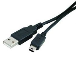  USB - mini USB 1.8  ATcom Black,  